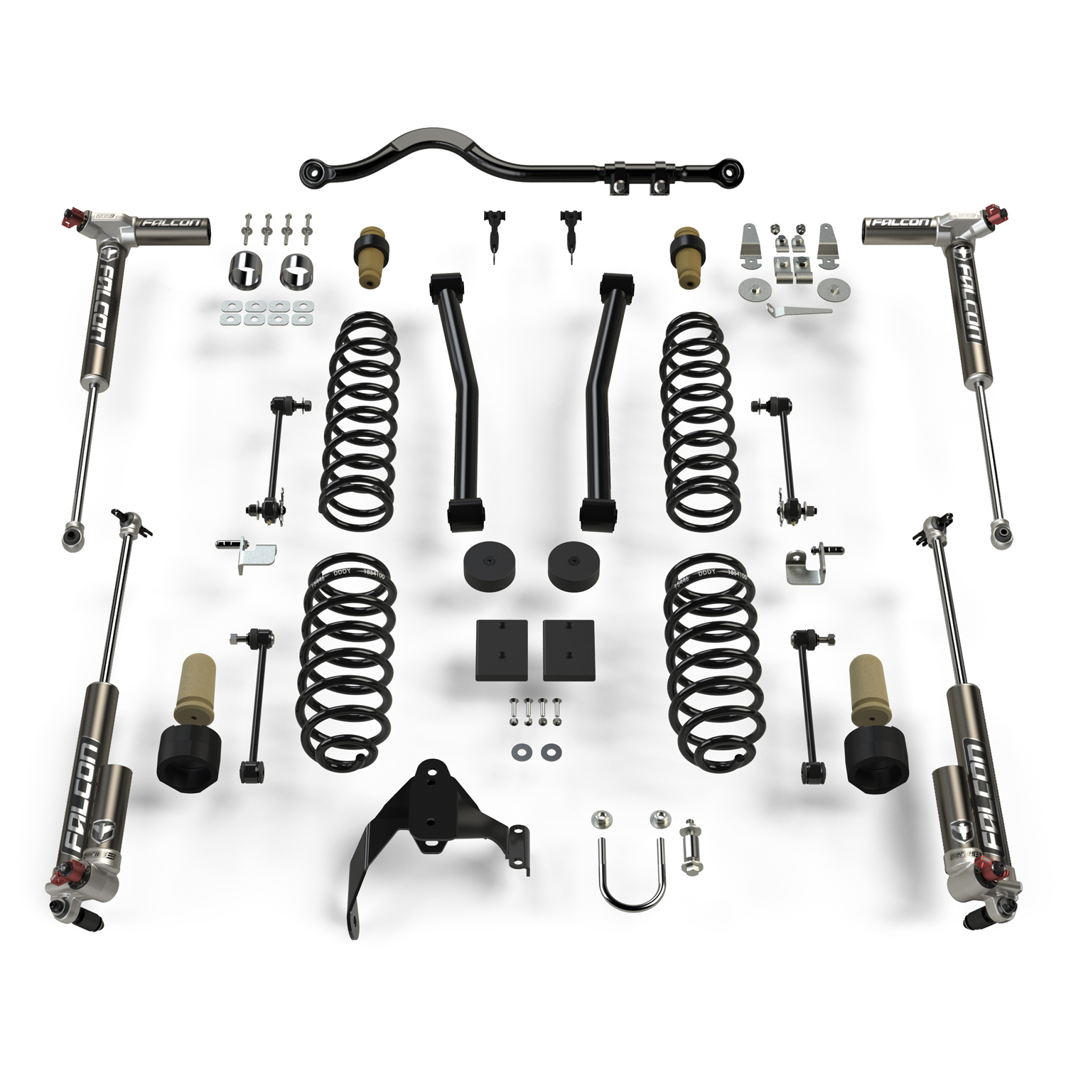 Teraflex JK 4dr: 2.5” Sport ST2 Suspension System & Falcon 3.3 Fast Adjust