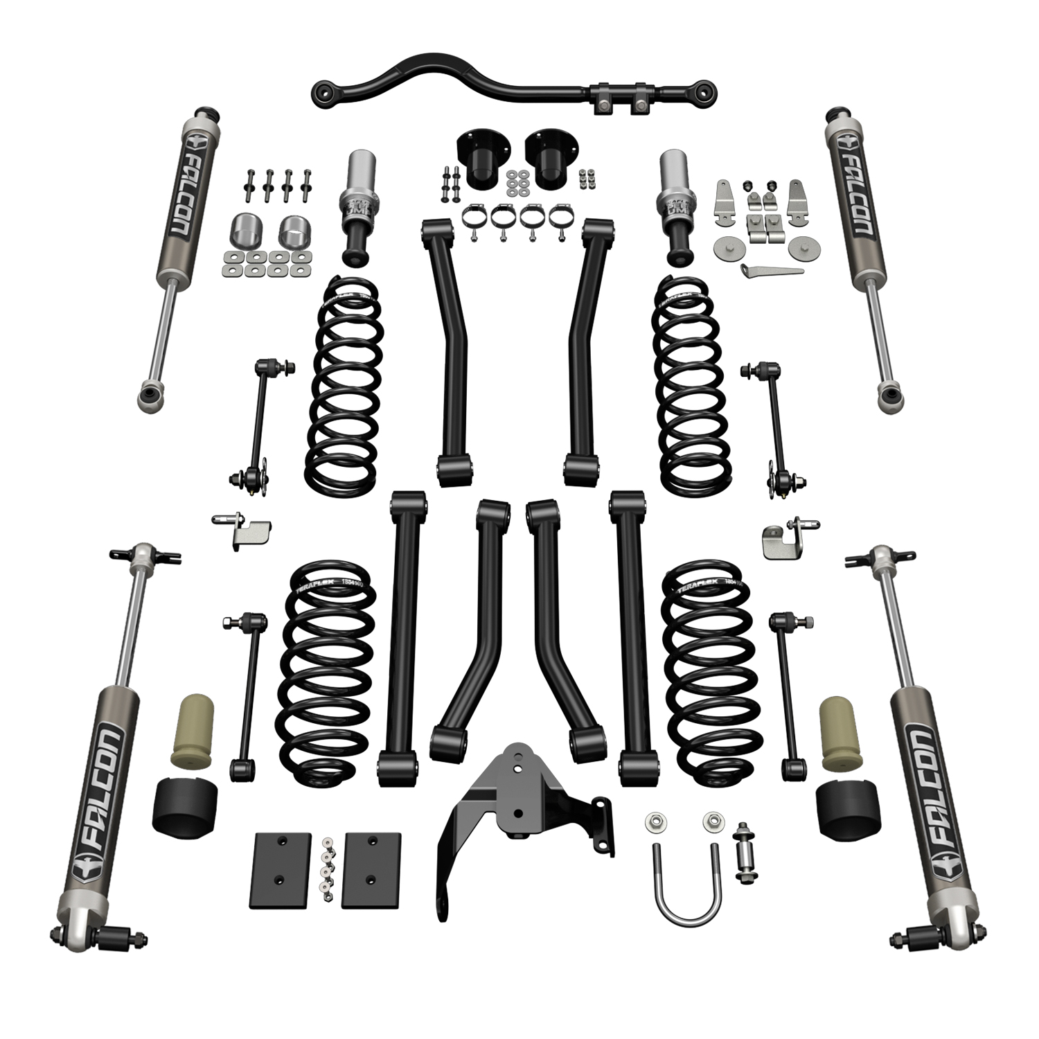 Teraflex JK 4dr: 3” Sport ST3 Suspension System & Falcon 2.1 Monotube